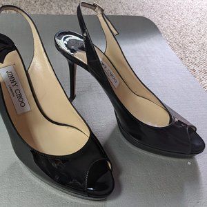 Jimmy Choo Black Slingbacks